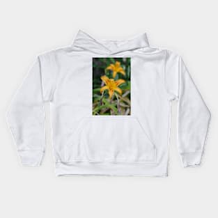 Tiger lily in a row Kids Hoodie